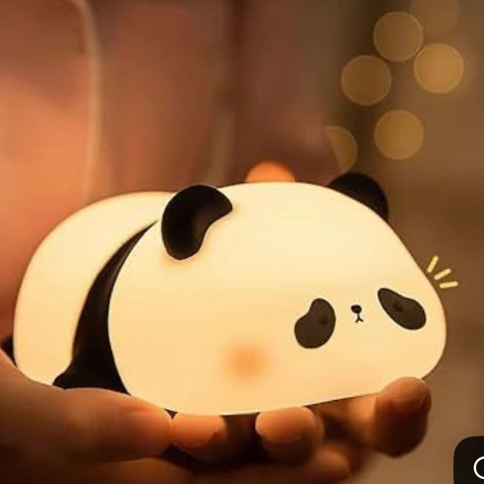 Silicone Panda LED Animal Bedside Lamp USB Rechargeable