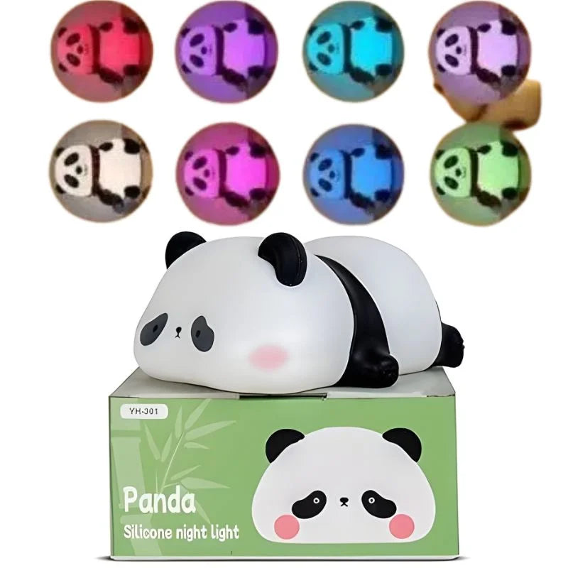 Silicone Panda LED Animal Bedside Lamp USB Rechargeable