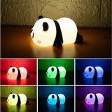 Silicone Panda LED Animal Bedside Lamp USB Rechargeable